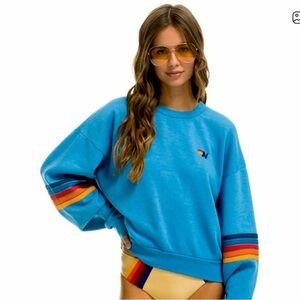 AVIATOR NATION Relaxed Sweatshirt Ocean